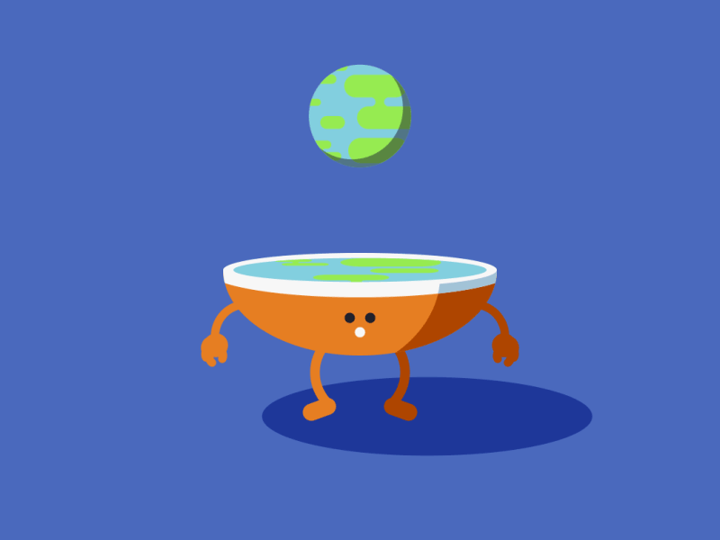 Flat Earth is relly really real.gif